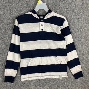 American Breed Henley Shirt 14/16 Boys Hoodie Striped Polyester Blend